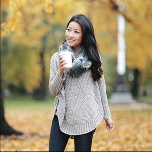 Anthropology curved poncho